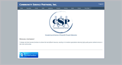 Desktop Screenshot of communityservicepartners.org
